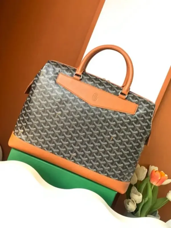 Goyard Cisalpin Document Case Brown