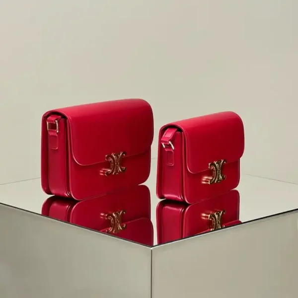 Celine Triomphe Mini Red - Image 2