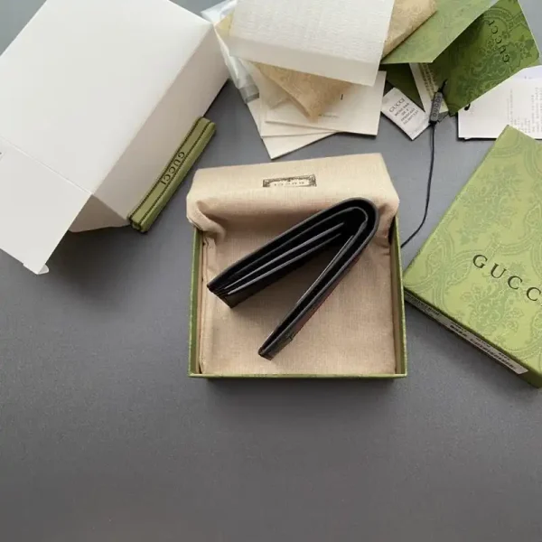 Gucci  Double G bifold Wallet Leather - Image 4