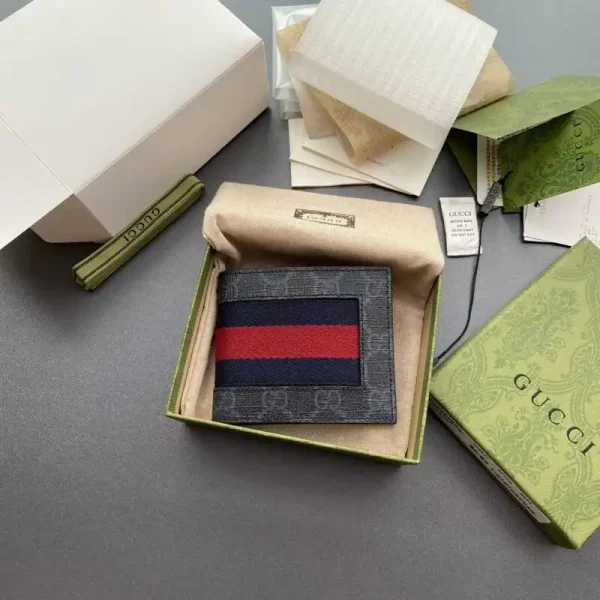 Gucci  Double G bifold Wallet Canvas - Image 7