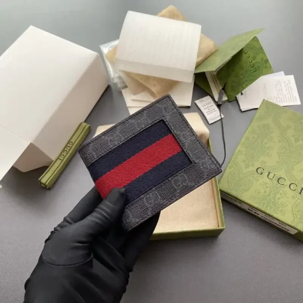 Gucci  Double G bifold Wallet Canvas - Image 9