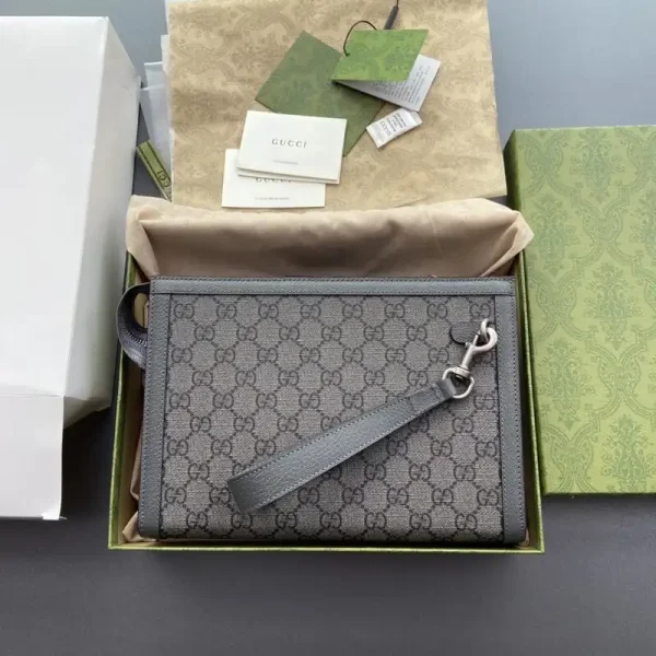 Gucci  G Ophidia Clutch Grey - Image 4