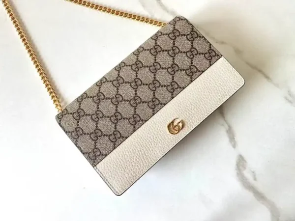 Gucci  GG Marmont Chain Bag White - Image 2