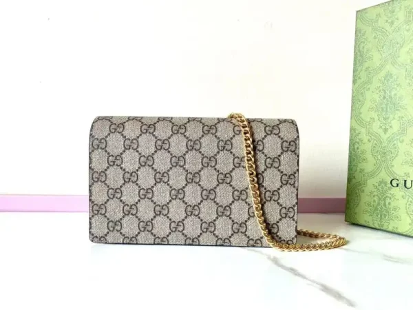 Gucci  GG Marmont Chain Bag White - Image 3