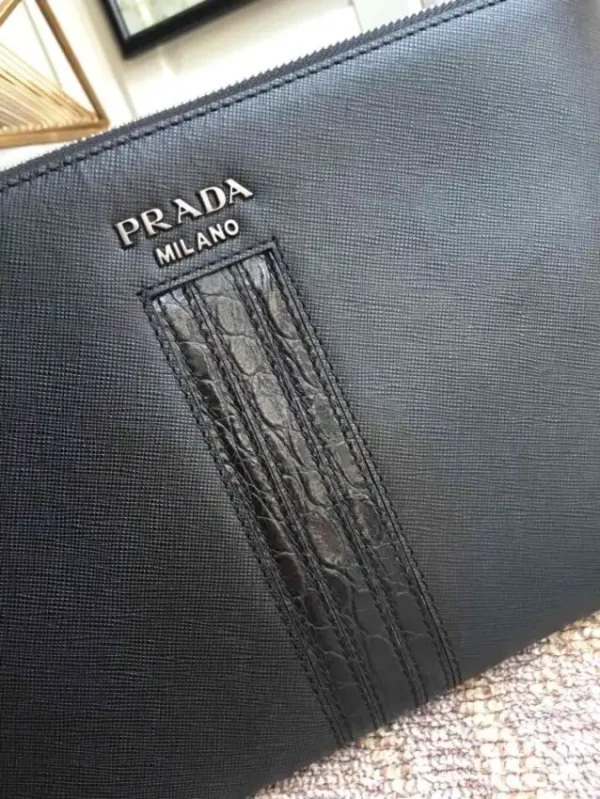 Prada Large Pouch Black - Image 3