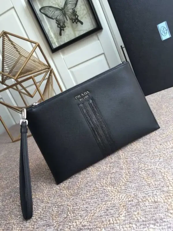 Prada Large Pouch Black - Image 2