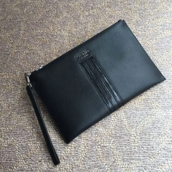Prada Large Pouch Black - Image 7