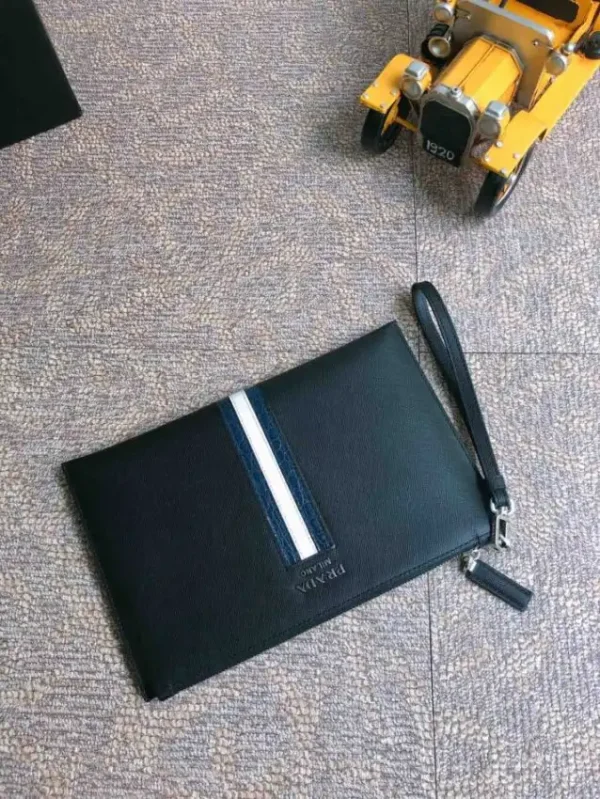 Prada Large Pouch White Line - Image 2