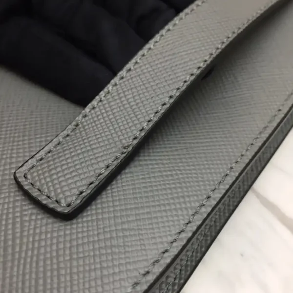 Prada Saffiano New Pouch Grey - Image 4
