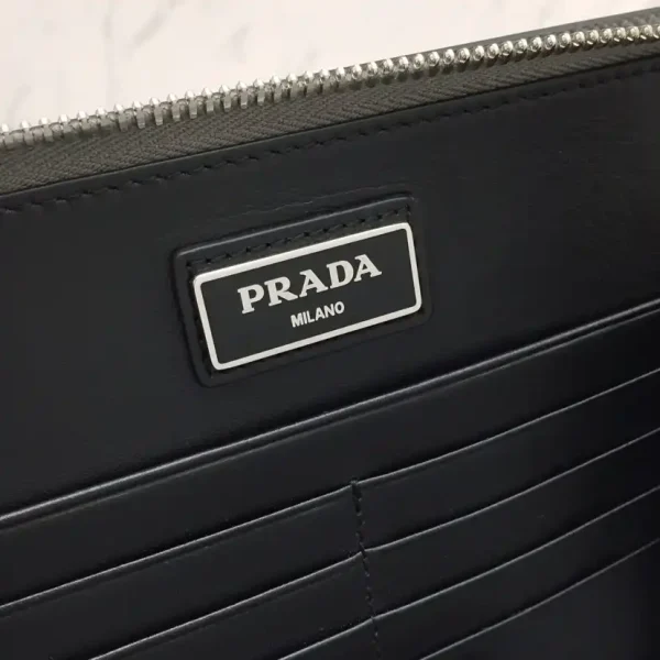 Prada Saffiano New Pouch Grey - Image 6