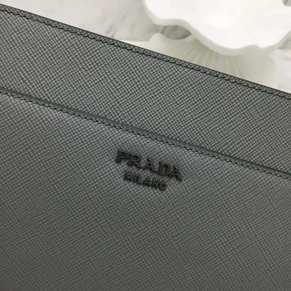 Prada Saffiano New Pouch Grey - Image 8