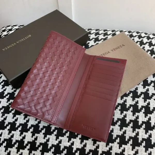 Bottega Veneta Intrecciato Wallet Red - Image 4