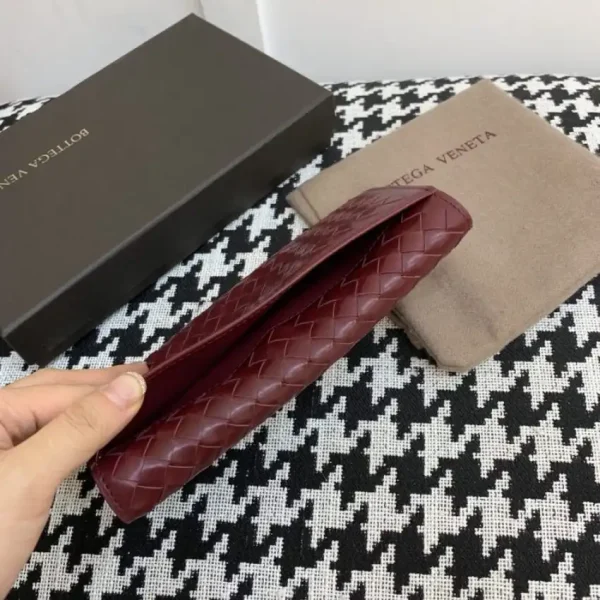 Bottega Veneta Intrecciato Wallet Red - Image 6