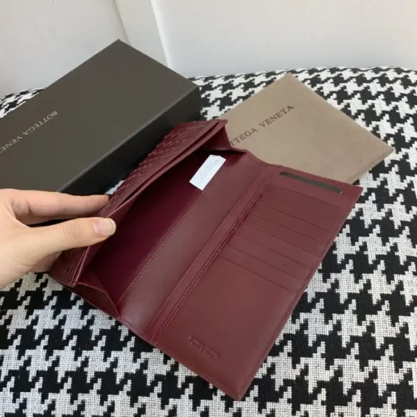 Bottega Veneta Intrecciato Wallet Red - Image 8