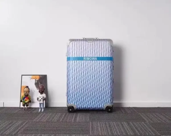 Rimowa & Dior Suitcase Light Blue - Image 4