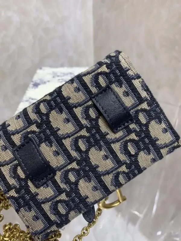 Dior Saddle Pouch with Chain - Image 6