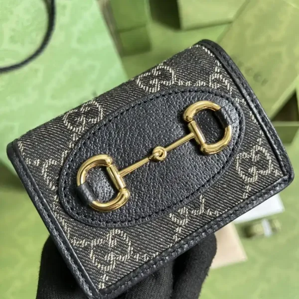 Gucci  Horsebit 1955 Wallet Black - Image 5