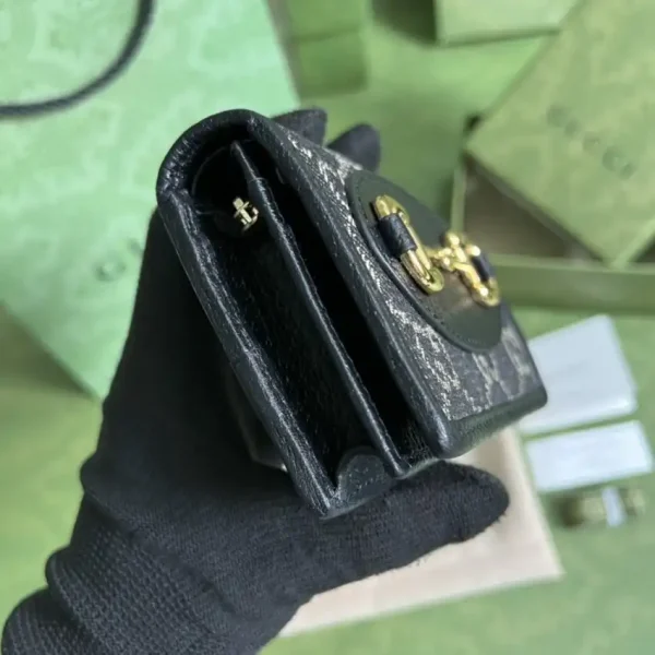 Gucci  Horsebit 1955 Wallet Black - Image 9
