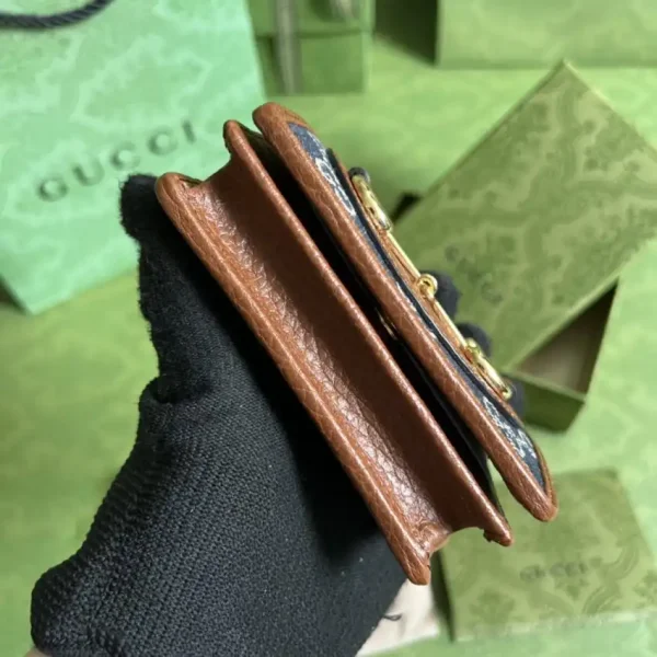 Gucci  Horsebit 1955 Wallet Denim Blue - Image 2