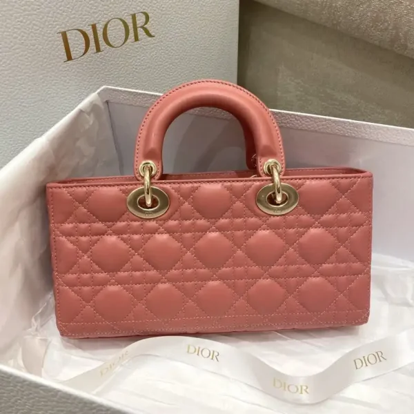 Dior Lady D-Joy  Large Bag Coral - Image 8