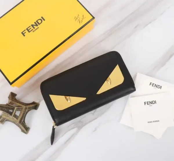 Fendi Yellow Eyes Wallet