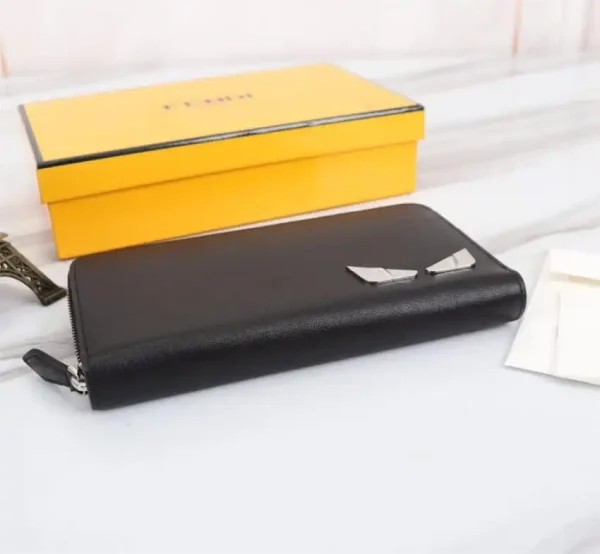 Fendi Grey Eyes Wallet - Image 6