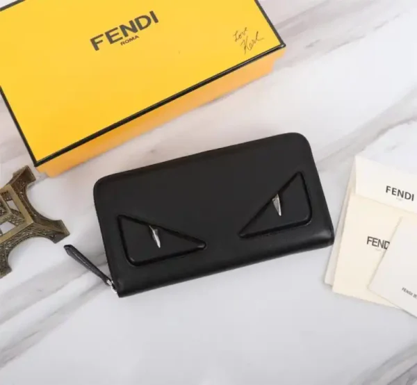 Fendi Black Eyes Wallet