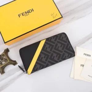 Fendi FF Black Wallet