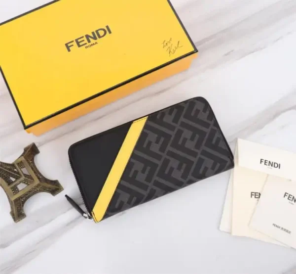 Fendi FF Black Wallet