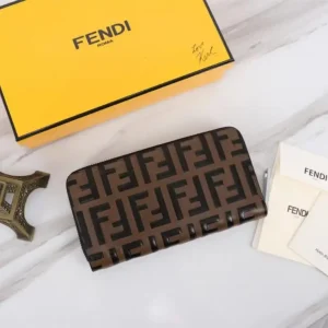 Fendi FF Brown Wallet
