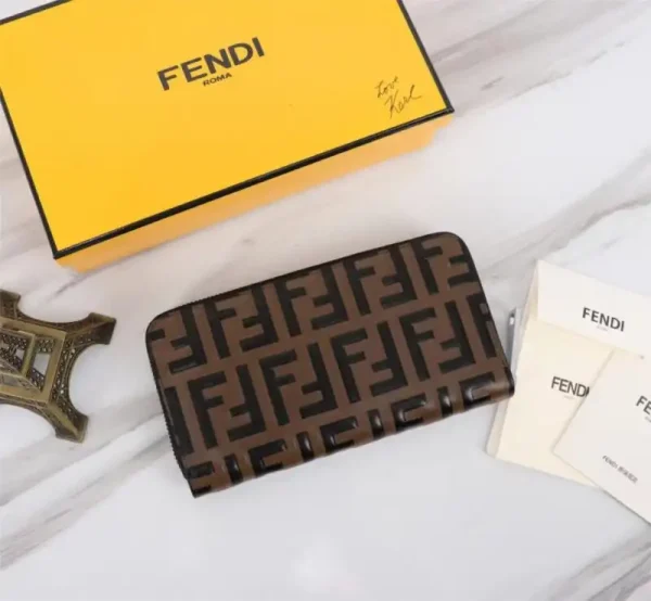 Fendi FF Brown Wallet
