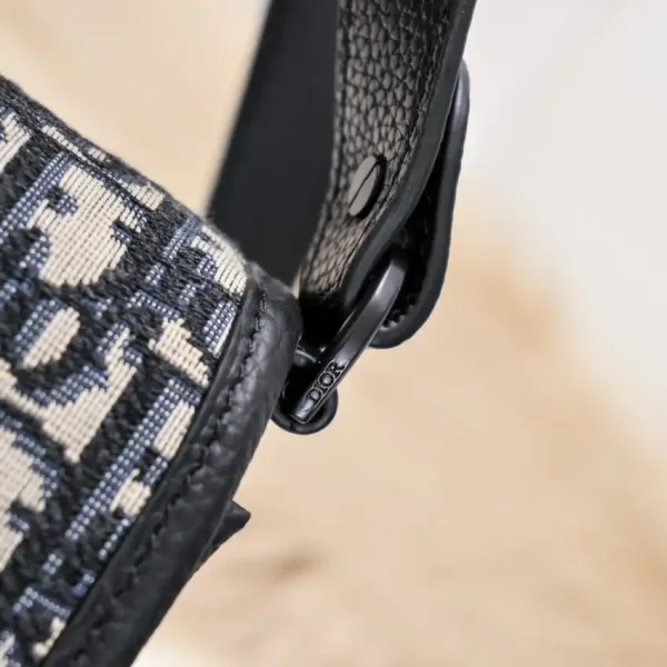 Dior Mini Gallop Bag with Strap White Canvas - Image 7