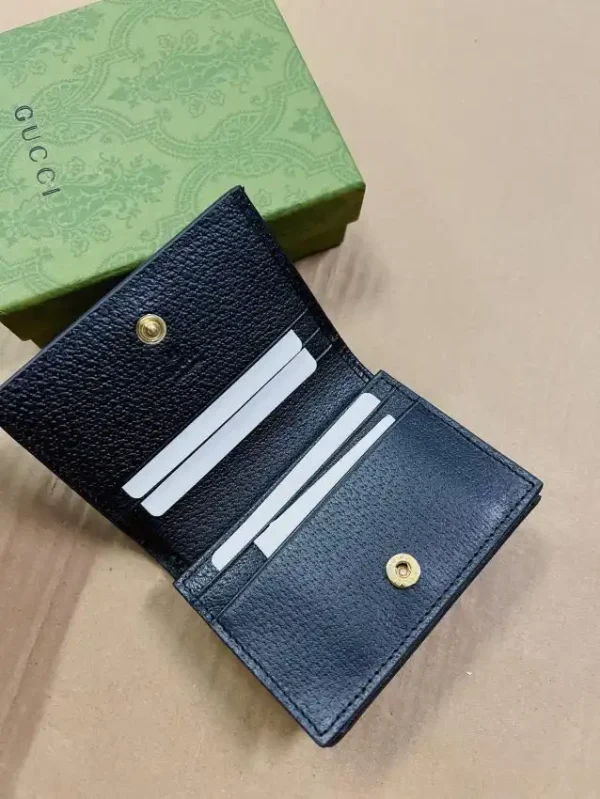 Gucci  Ophidia Compact  Black Wallet - Image 7