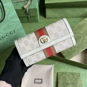Gucci  Ophidia Long Wallet White