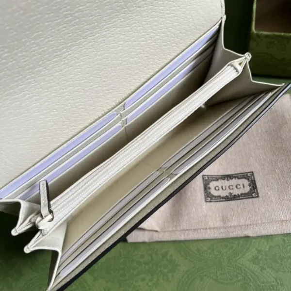 Gucci  Ophidia Long Wallet White - Image 4