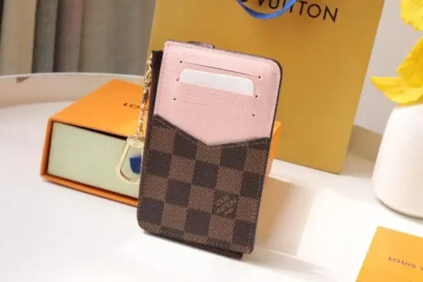 Louis Vuitton Card Holder Recto Verso Grid Brown - Image 3
