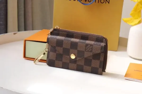 Louis Vuitton Card Holder Recto Verso Grid Brown