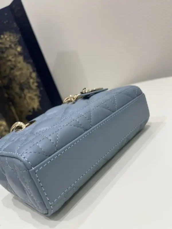 Dior Lady D-Joy Mini Bag Blue - Image 6