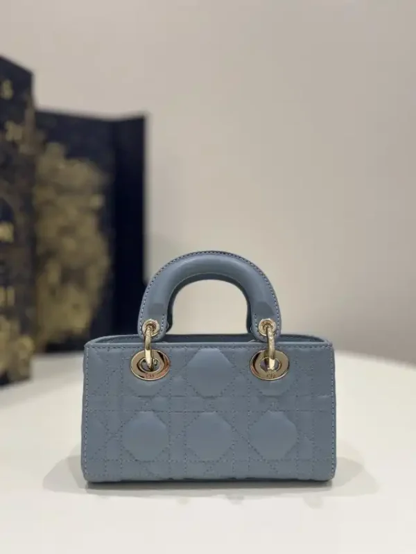 Dior Lady D-Joy Mini Bag Blue - Image 7