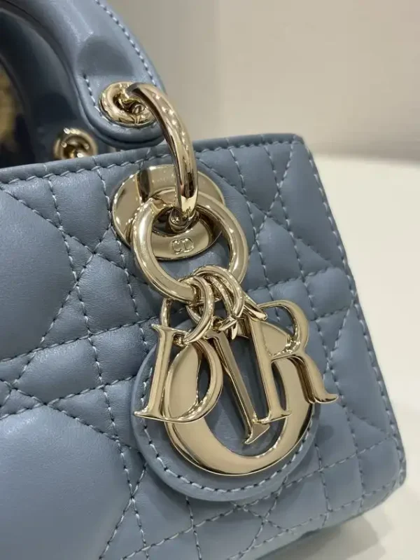 Dior Lady D-Joy Mini Bag Blue - Image 4