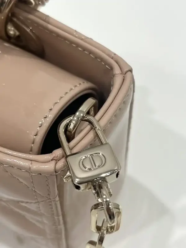Dior Lady D-Joy Bag  Caramel Patent - Image 6