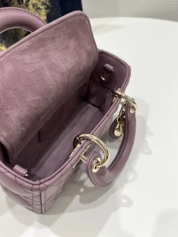 Dior Lady D-Joy Mini Bag Dark Purple - Image 2