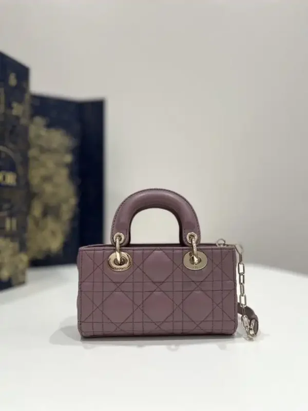 Dior Lady D-Joy Mini Bag Dark Purple - Image 5