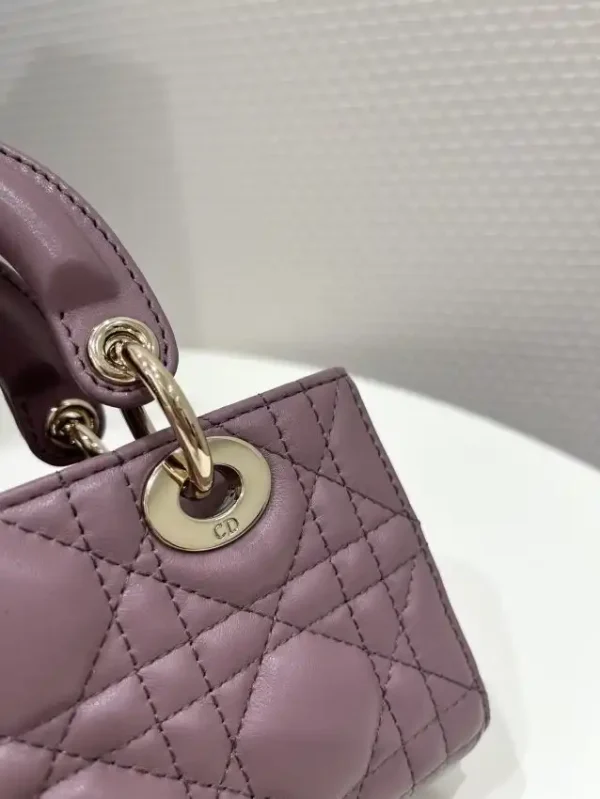 Dior Lady D-Joy Mini Bag Dark Purple - Image 6