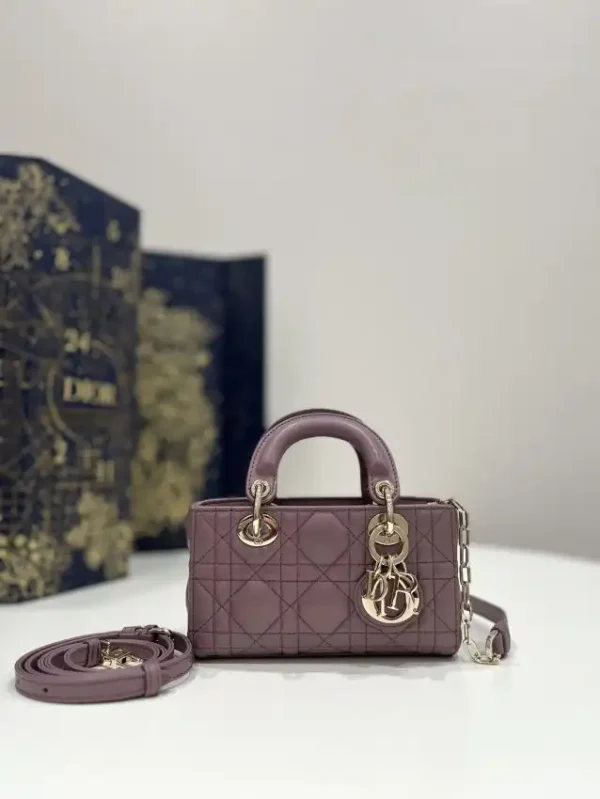 Dior Lady D-Joy Mini Bag Dark Purple