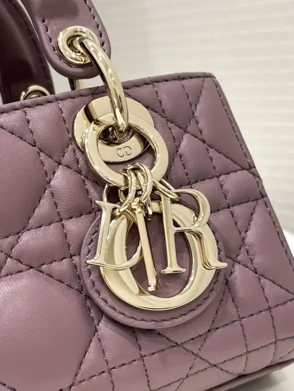 Dior Lady D-Joy Mini Bag Dark Purple - Image 7