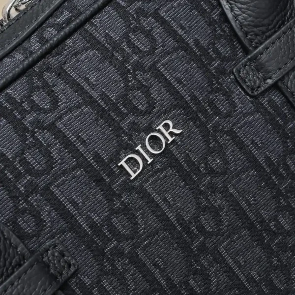 Dior Oblique Briefcase Black - Image 4