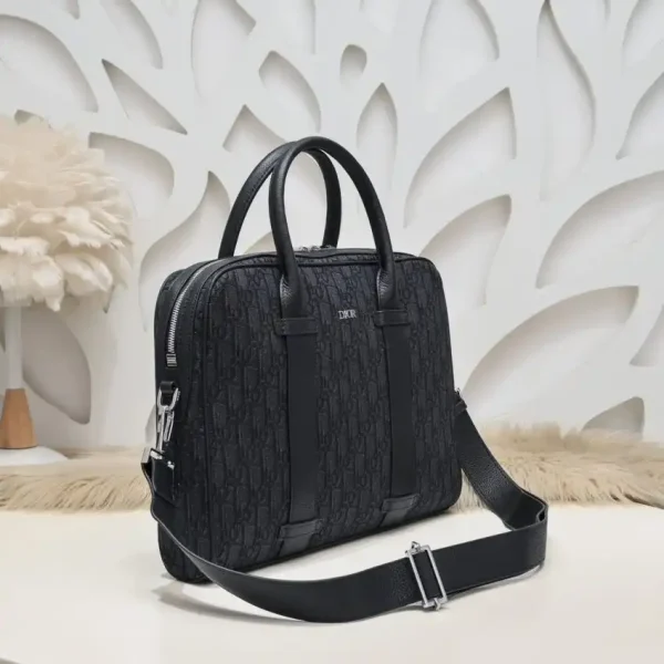 Dior Oblique Briefcase Black - Image 7