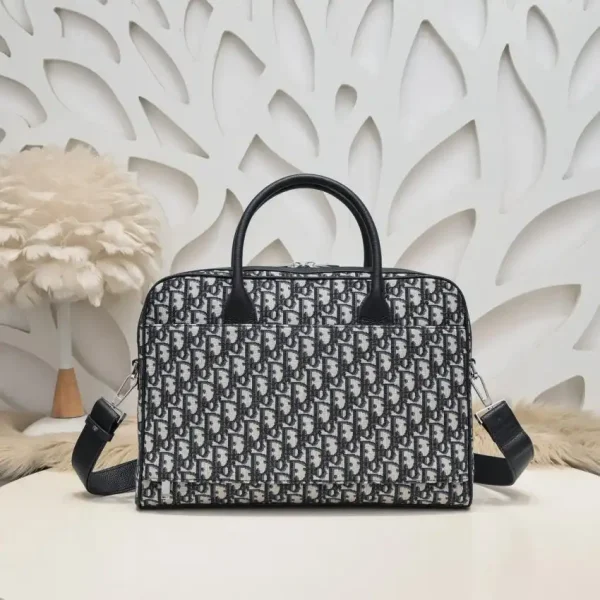 Dior Oblique Briefcase White - Image 3
