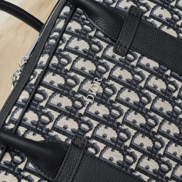 Dior Oblique Briefcase White - Image 8